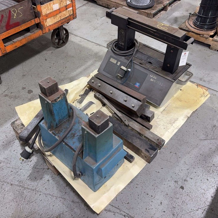 SKF Maintenance 120 Industrial induction bearing heater with extra parts, and James Morton Resko Model BC Induction Bearing Heater