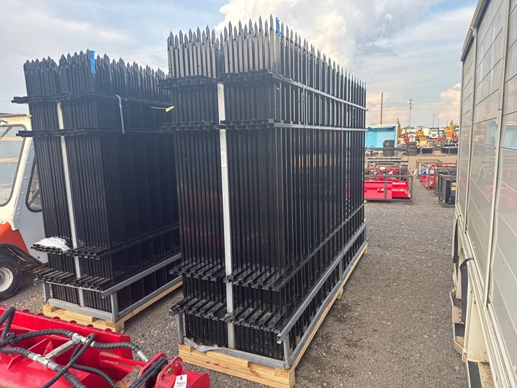 #6080-•-qty(22)-7'-x-10'-wrought-iron-fence-panels-image-7