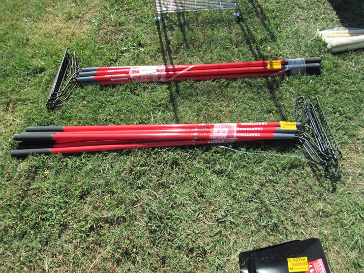 #50160-•-lot-of-(6)-unused-craftsman-metal-teeth-rakes-inv#50160-image-2