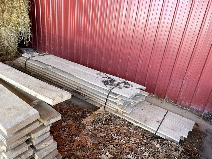 #1651-•-(2)-bundles-of-oak,-and-possibly-pine-boards-image-2