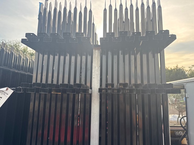 #6081-•-qty(22)-7'-x-10'-wrought-iron-fence-panels-image-3