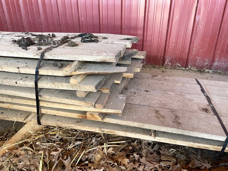 #1651-•-(2)-bundles-of-oak,-and-possibly-pine-boards-image-8