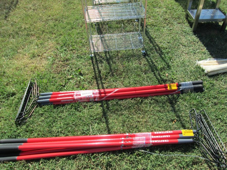 #50161-•-lot-of-(6)-unused-craftsman-metal-teeth-rakes-inv#50161-image-2