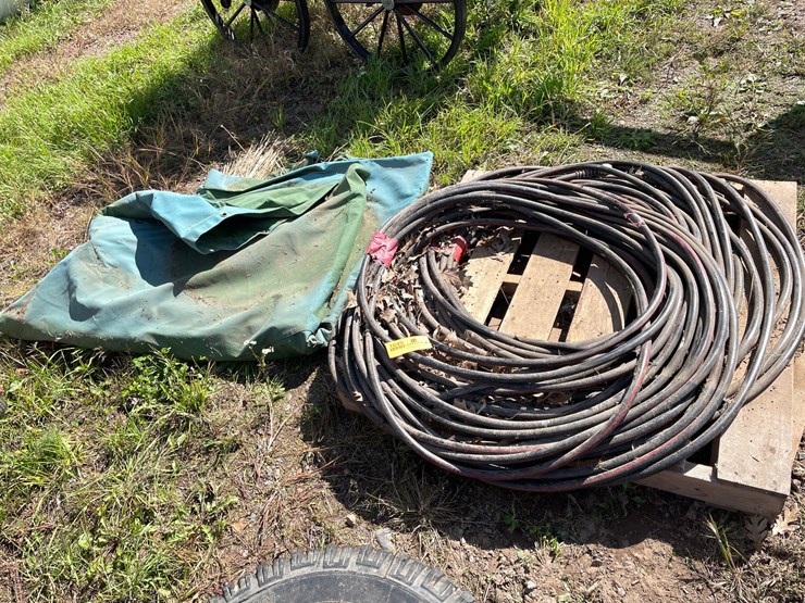 #1649-•-(2)-garden-hoses-and-canvas-tarp-image-2