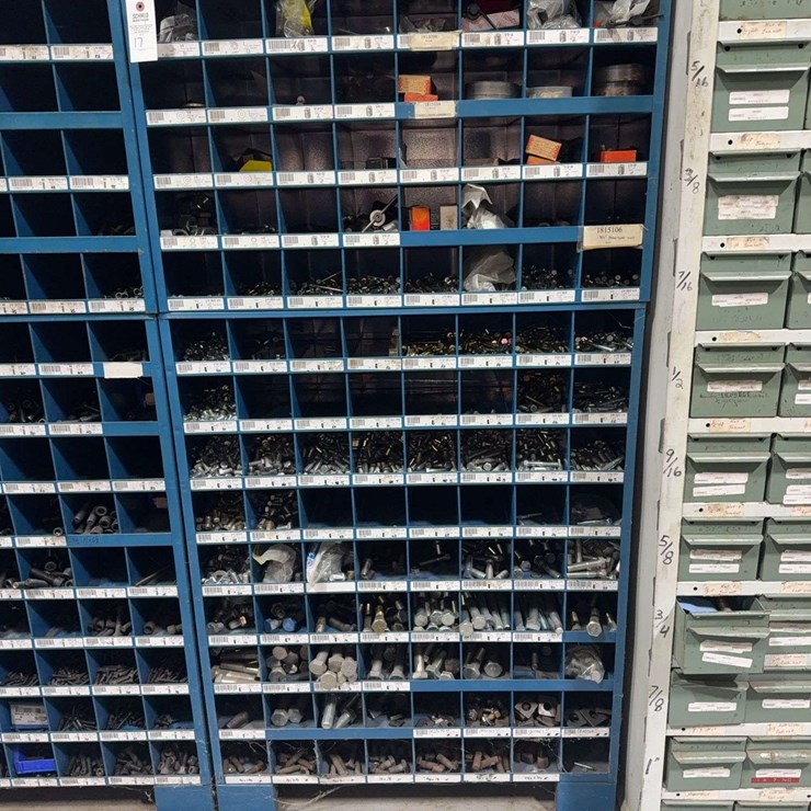Hardware organizer 8x5 with 8x9 organizer loaded with nuts, bolts, washers, and misc. hardware