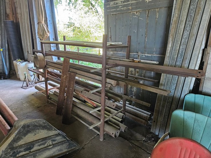 #8760-•-steel-rack-w/-contents-image-1