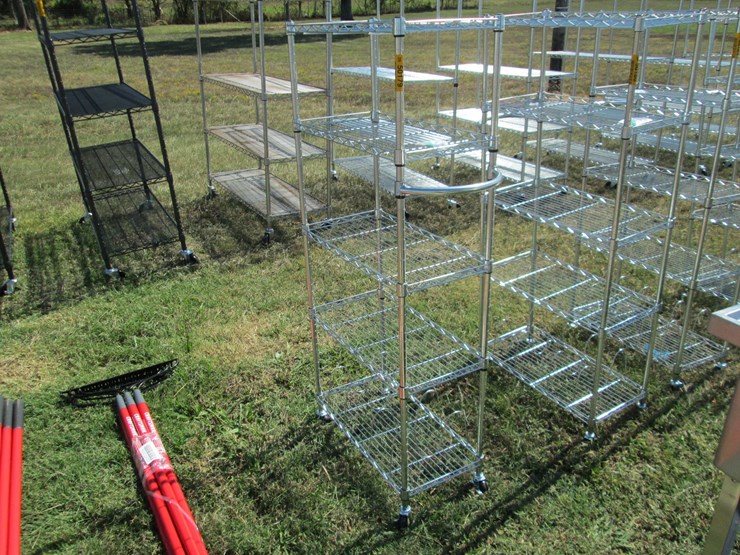 #50179-•-2'x1'x55"-5-unit-rolling-metal-shelf-inv#50179-image-1