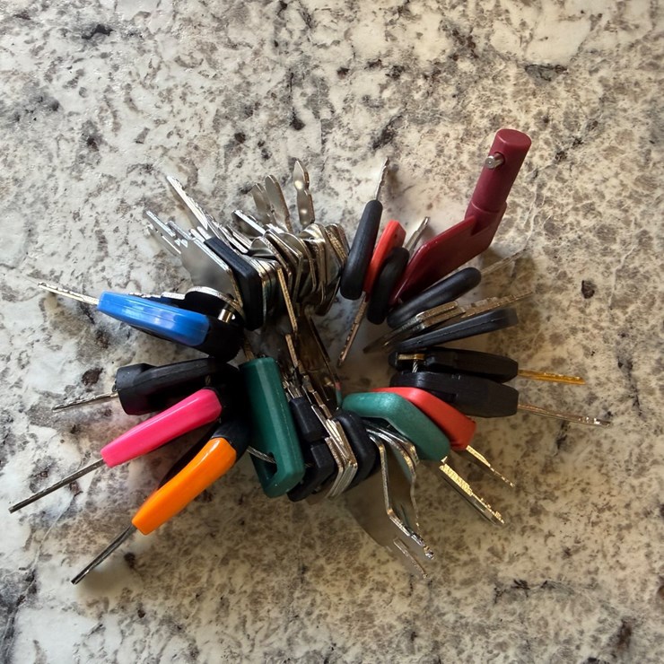 #2496 • 42 Piece equipment key set