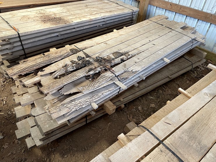 #1678-•-bundle-of-hardwood-possibly-ash-and-white-oak-boards-image-1