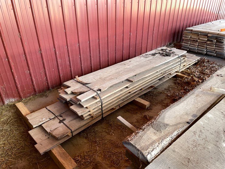 #1651-•-(2)-bundles-of-oak,-and-possibly-pine-boards-image-4