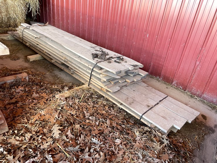 #1651-•-(2)-bundles-of-oak,-and-possibly-pine-boards-image-7