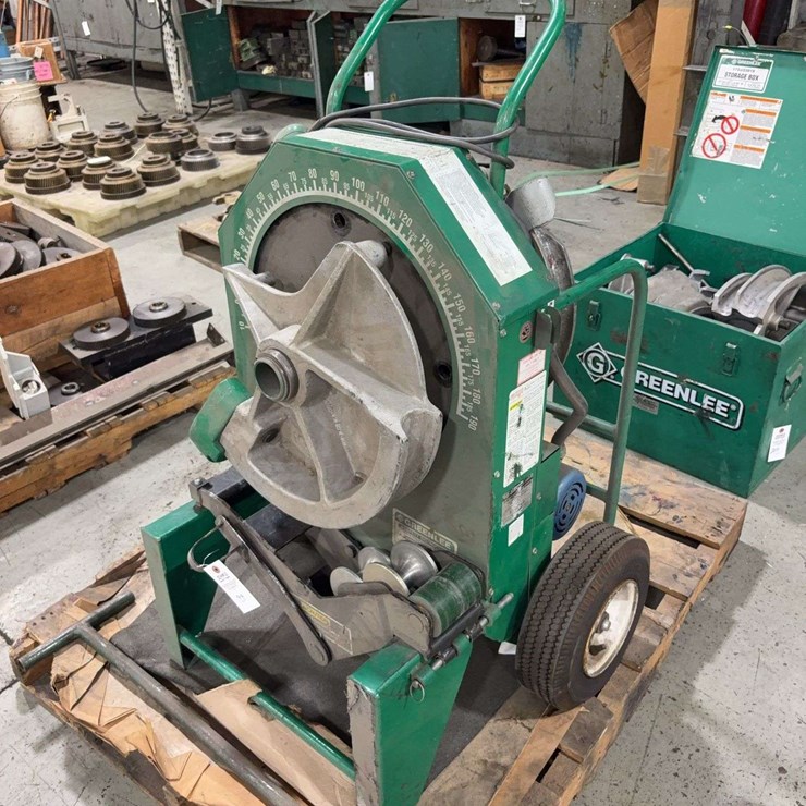 Greenline 555 Electric Conduit Bender, Portable Motorized, with set of benders, 1/2'', 3/4'', 1'', 1 1/4'' and 2''