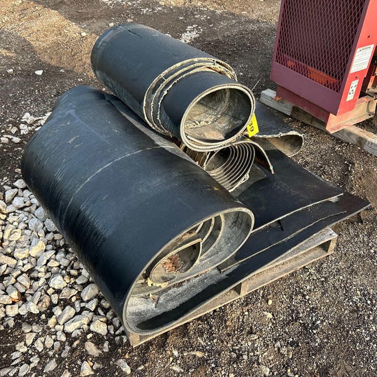 #2739 • (3) Rolls Of Rubber Belting