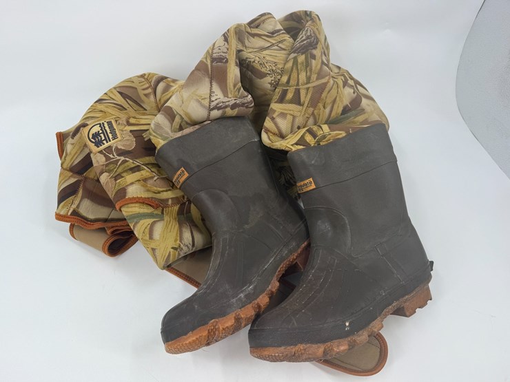#202-•-ducks-unlimited-camo-waders-&-thinsulate-insulated-boots-|-2-sets-image-3