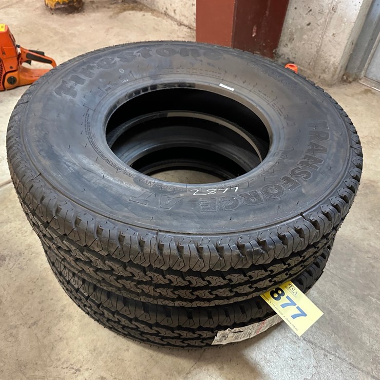 #2877 • (2) Firestone Transforce 235/85R16 Tires
