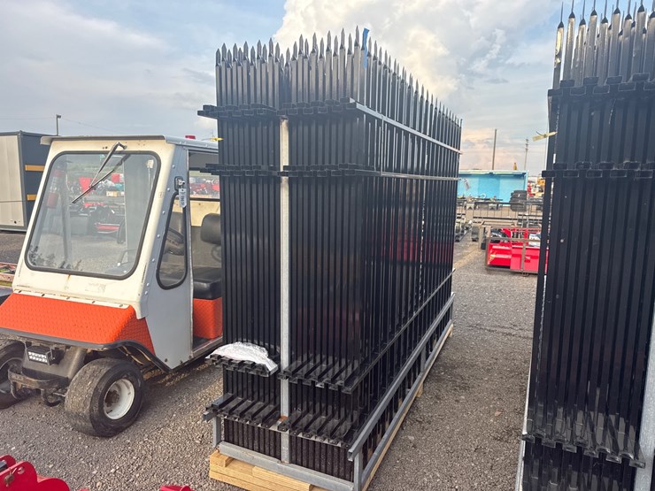 #6081-•-qty(22)-7'-x-10'-wrought-iron-fence-panels-image-4