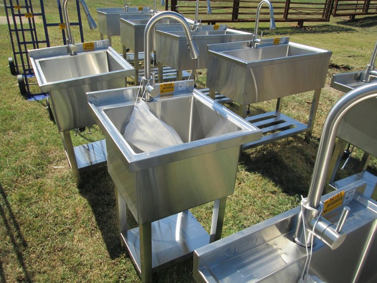 #50166-•-unused-trinity-21.5"-x-22"-stainless-steel-single-basin-sink-with-faucet-inv#50166-image-2