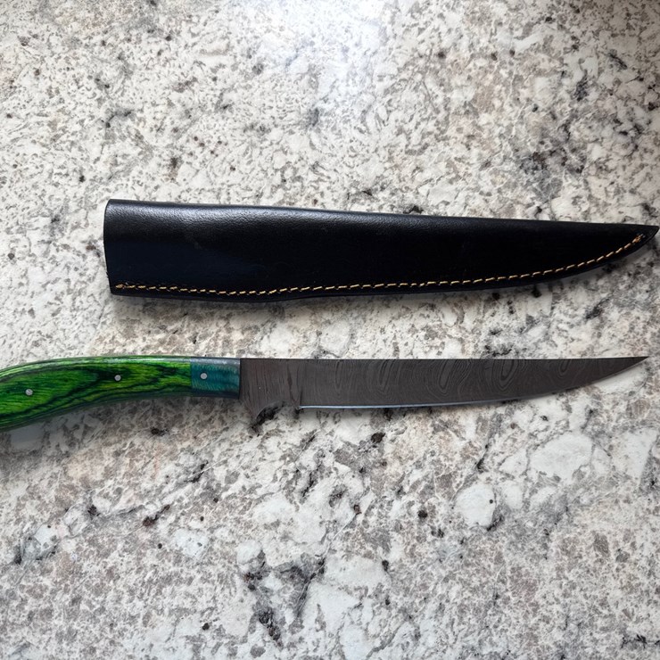 #1519 • Custom Damascus Blade Knife