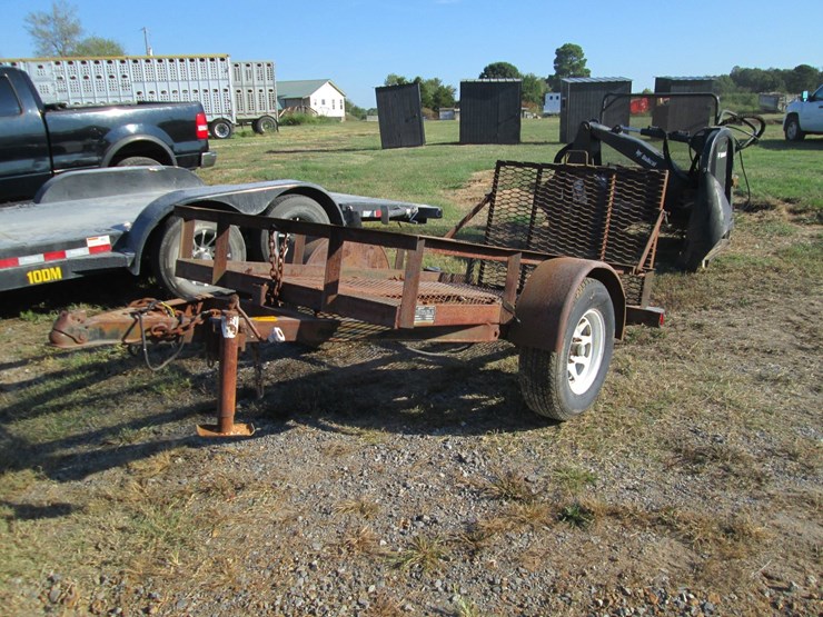 #50223-•-1990-d&b-s/a-steel-53"-8'6"-tilt-bed-utility-trailer-4bnmt0811ls000058-inv#50223-image-1