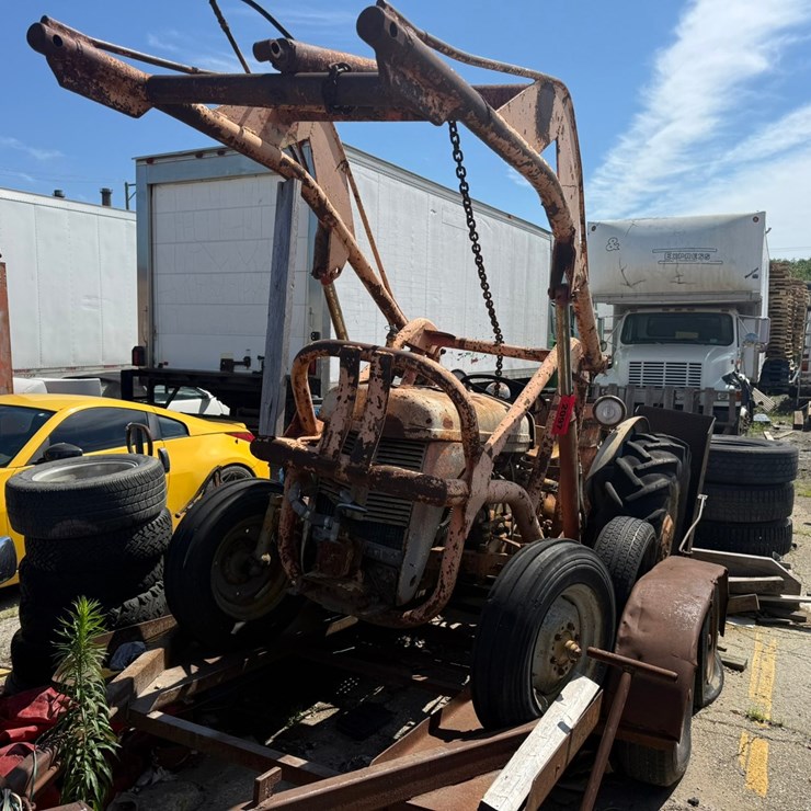#2097 • 1953 Ferguson Tractor W/ Trailer