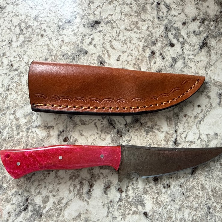 #1543 • Custom Damascus Blade Knife