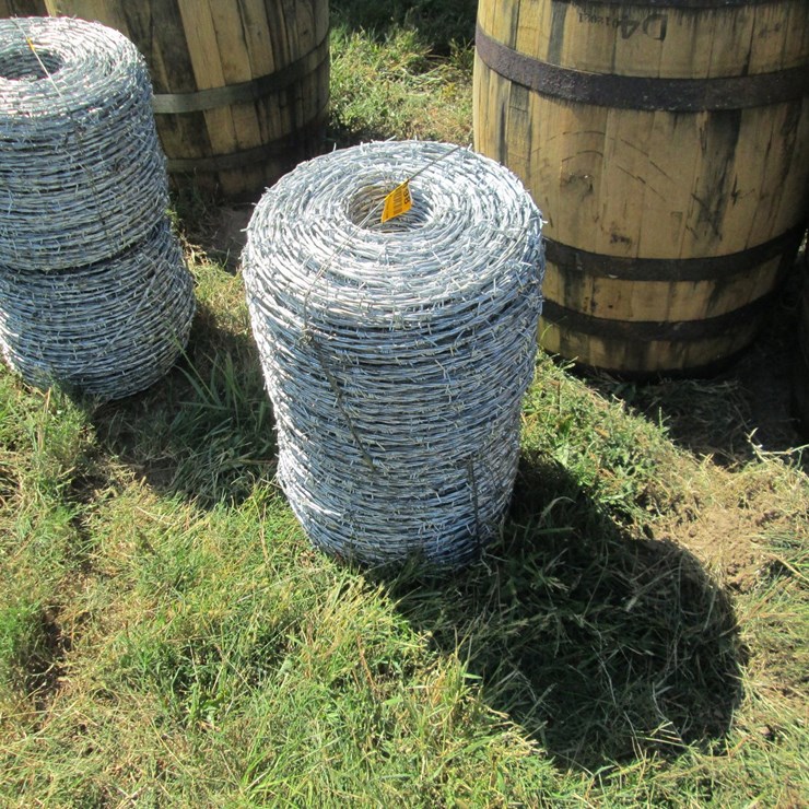 #50198 • Lot of (2) Unused 2 Rolls of Barbed Wire INV#50198