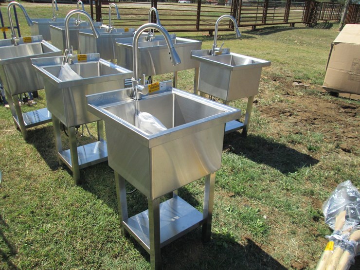 #50165-•-unused-trinity-21.5"-x-22"-stainless-steel-single-basin-sink-with-faucet-inv#50165-image-2