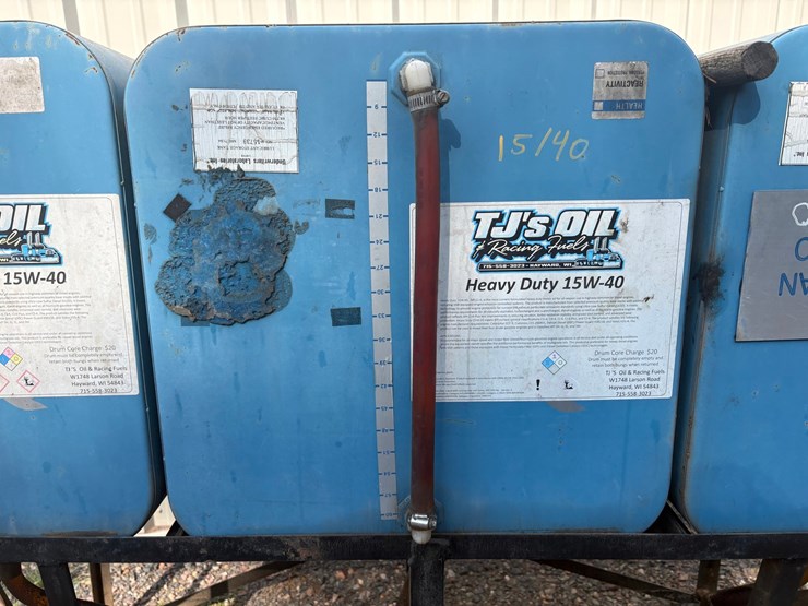 #2933-•-(2)-oil-containers,-(1)-hydraulic-container-w/-stand-image-6