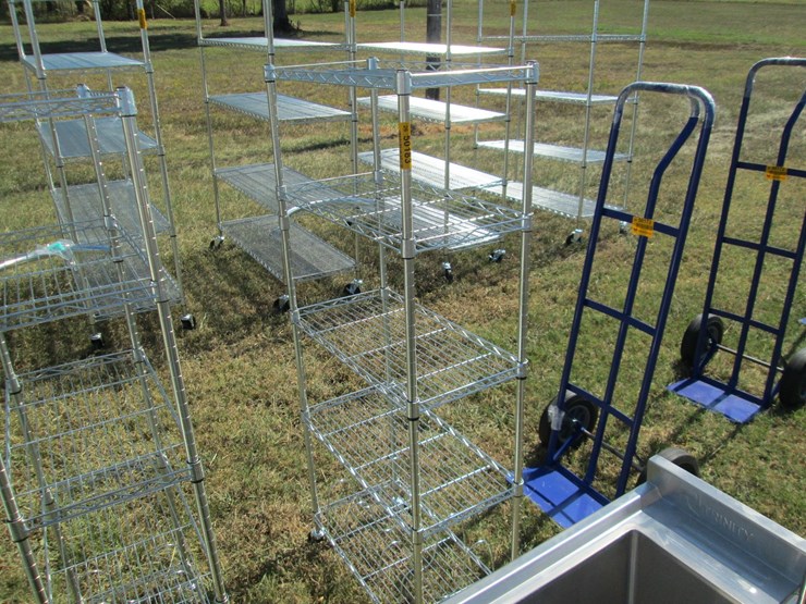 #50183-•-2'x1'x55"-5-unit-rolling-metal-shelf-inv#50183-image-1