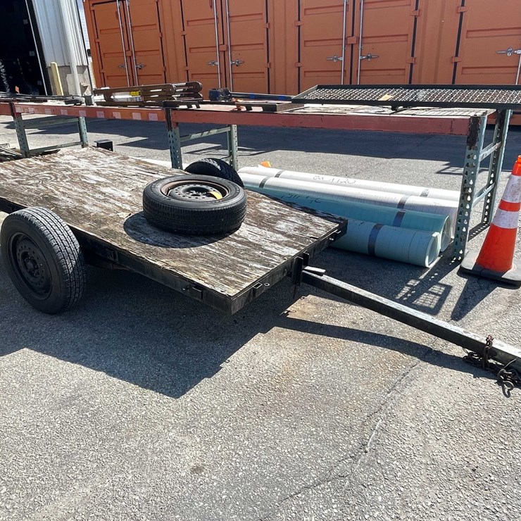 #4002 • 4' x 8' Flatbed Trailer (No Title) (04)