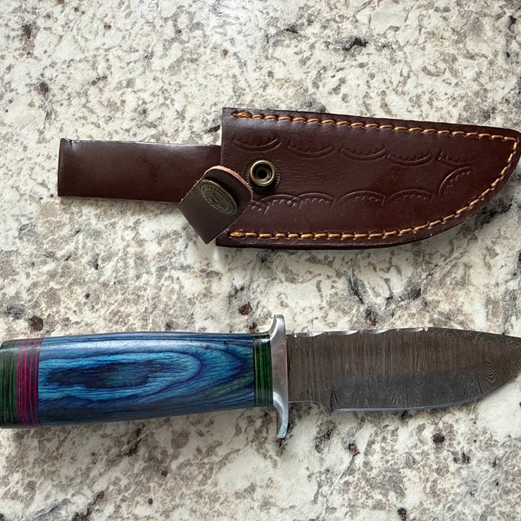 #1509 • Custom Damascus Blade Knife