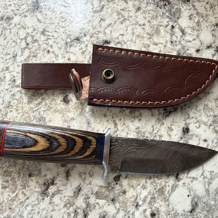 #1538 • Custom Damascus Blade Knife