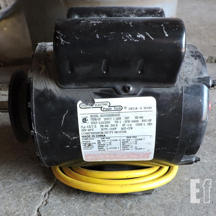 CHICAGO ELECTRIC, 2 HORSEPOWER ELECTRIC MOTOR, 110