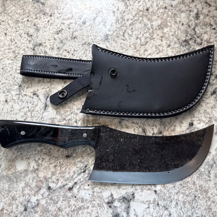 #1522 • Custom Damascus Blade Knife