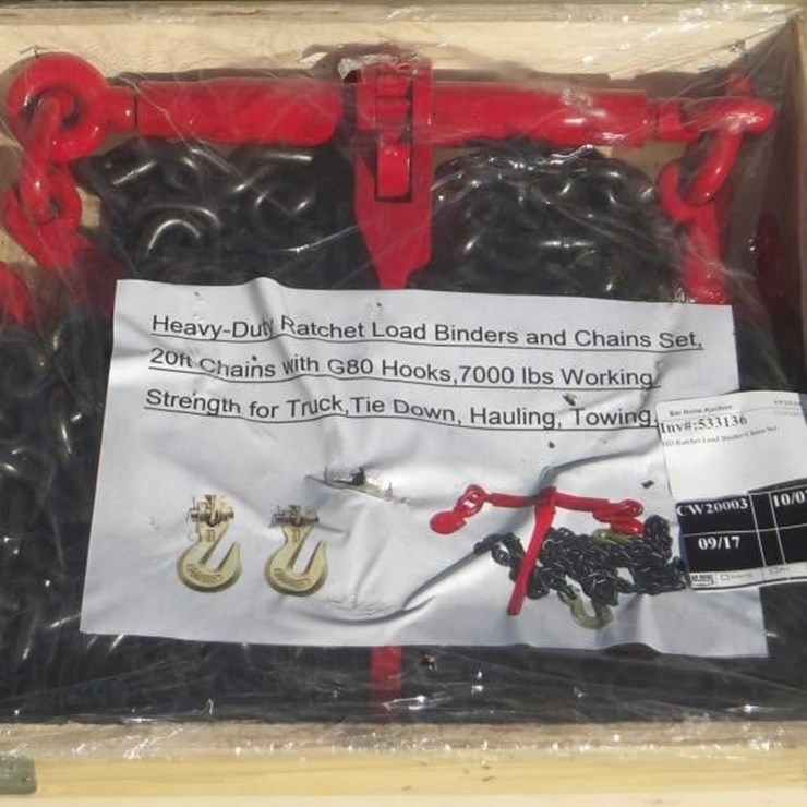 HD Ratchet Load Binder Chain Set