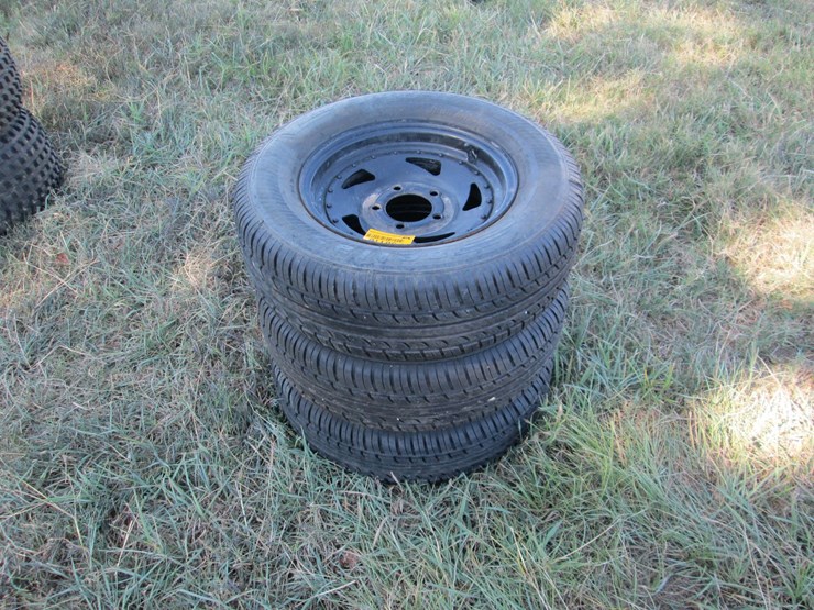 #50116-•-lot-of-(3)-185/70r-13-trailer-tires-inv#50116-image-2