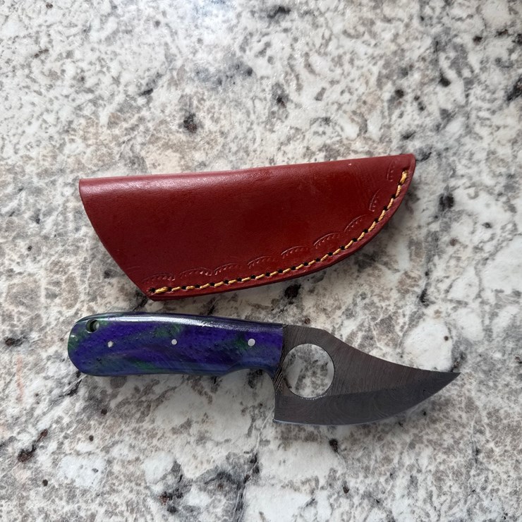 #1544 • Custom Damascus Blade Knife