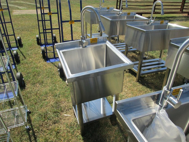 #50167-•-unused-trinity-21.5"-x-22"-stainless-steel-single-basin-sink-with-faucet-inv#50167-image-2