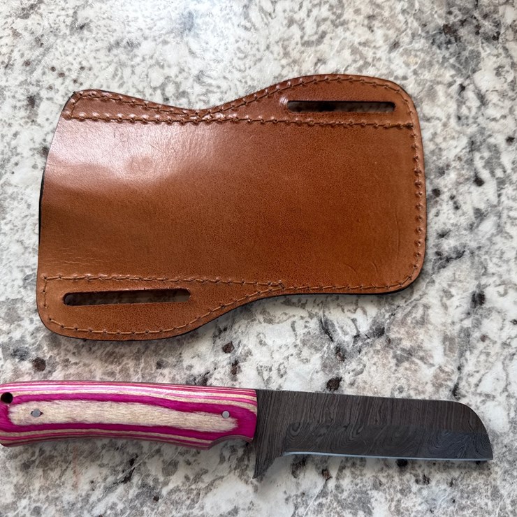 #1523 • Custom Damascus Blade Knife