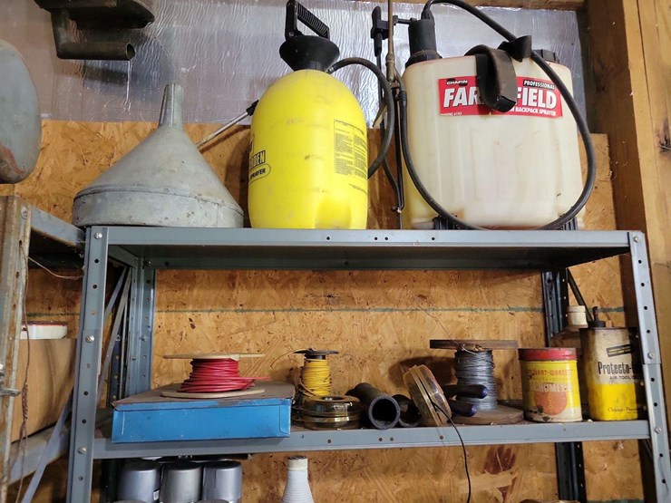 shop-shelving-unit-contents-lot-including-hardware-sprayers-and-automotive-supplies-image-5