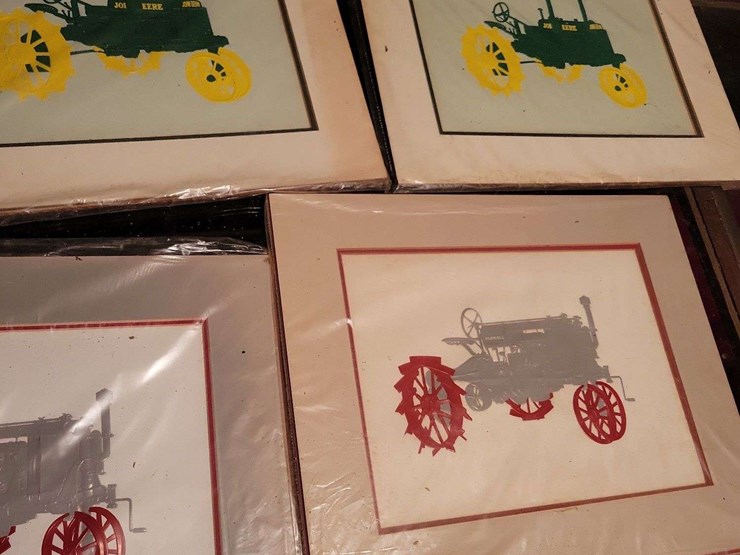 framed-tractor-art-prints,-scale,-watkins-salve-tin,-and-assorted-collectibles-image-3