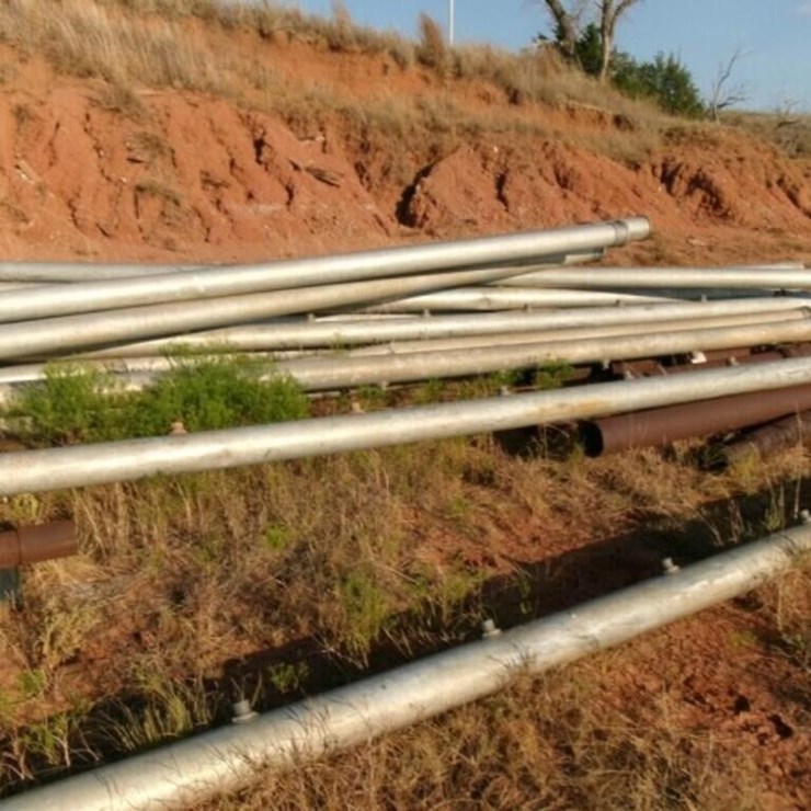 Flood Irrigation Pipe, 6" x 30' Approx 26pcs
