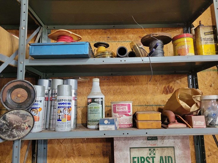 shop-shelving-unit-contents-lot-including-hardware-sprayers-and-automotive-supplies-image-3