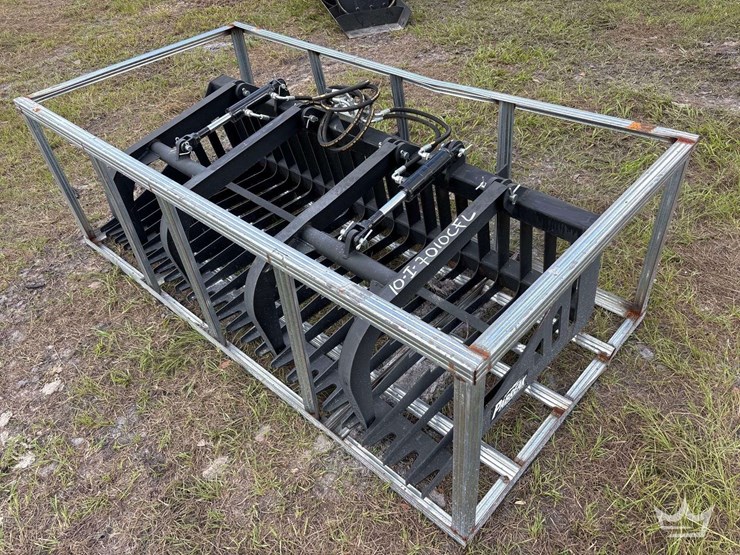 2025-pabreak-80in-hydraulic-dual-cylinder-grapple-rock-bucket-skid-steer-attachment-image-1