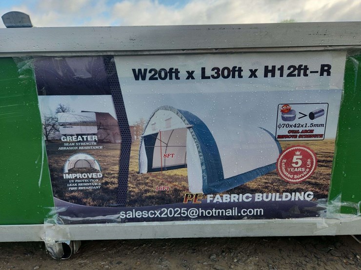 gold-mountain-single-truss-round-storage-shelter---300g-pe-(w20'xl30xh12')-image-2