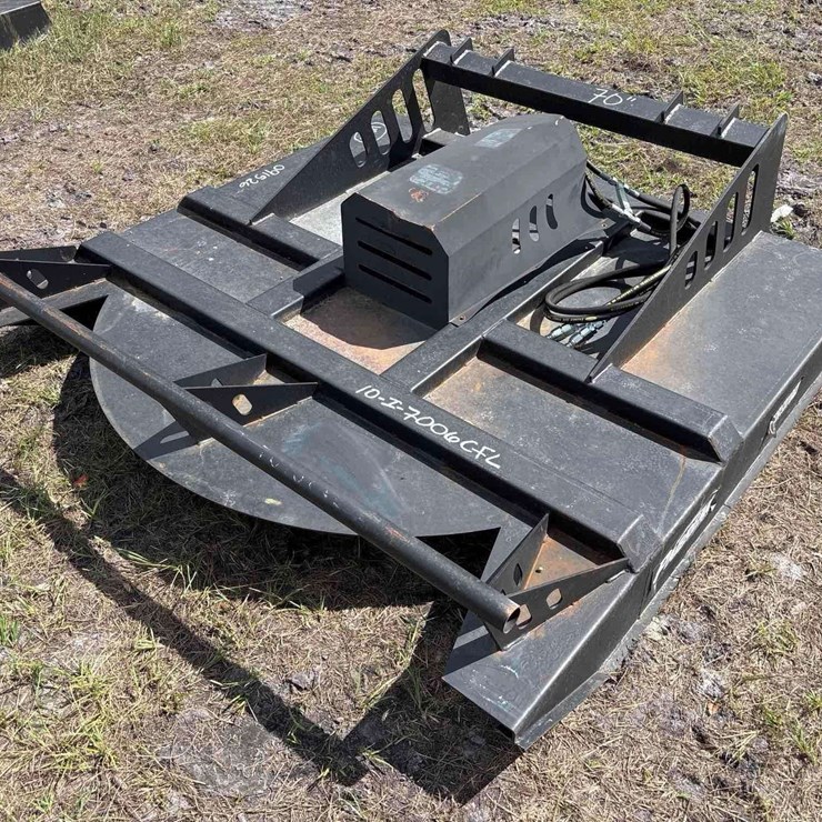 70in Hydraulic Brush Cutter Skid Steer Attachment