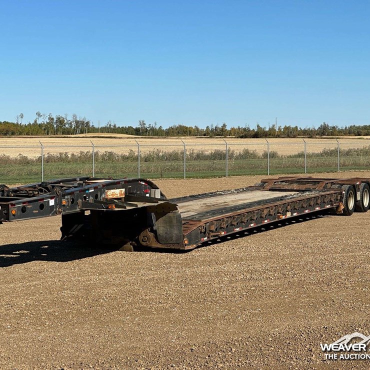 2011 Stellar 24 Wheel Double Drop Removable Neck Lowboy Trailer