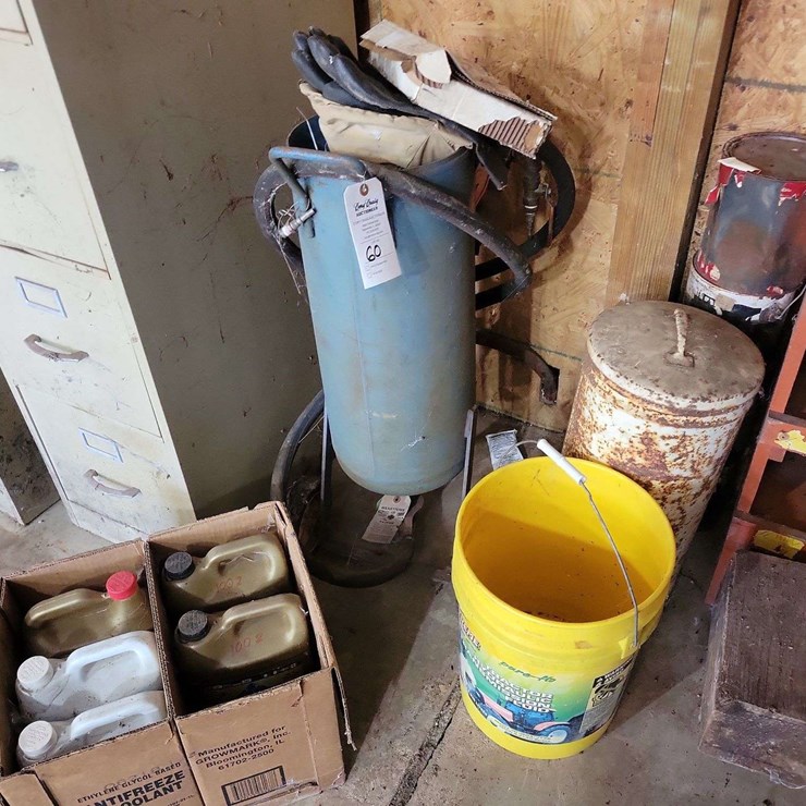 Shop Fluids, Tanks, and Containers Lot