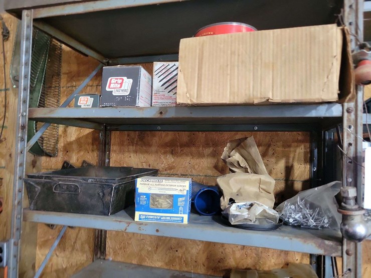 shop-shelving-unit-contents-lot-including-hardware-sprayers-and-automotive-supplies-image-4