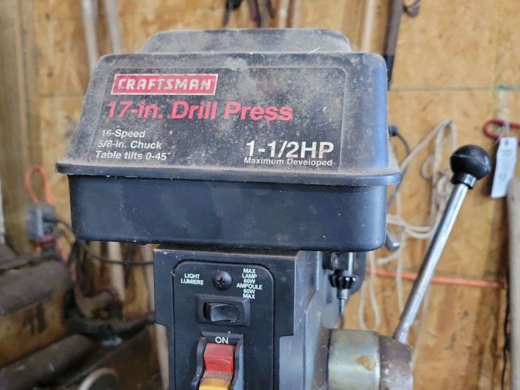 craftsman-17-inch-floor-standing-drill-press-with-1.5-hp-motor-and-visise-image-3
